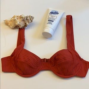 Pull and Bear Rusty Orange Bikini Top and Bottom!!